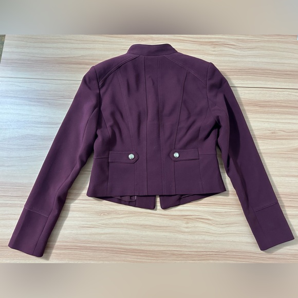 White House Black Market Purple Tailored Blazer - Picture 2 of 8